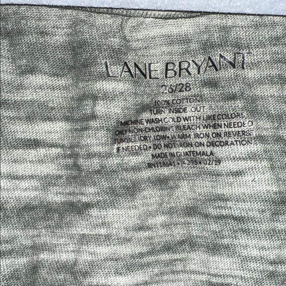 Lane Bryant Green/camo/grey V-Neck Tee - Picture 5 of 5